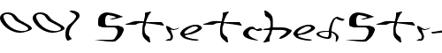 Font 001 StretchedStrung Wide